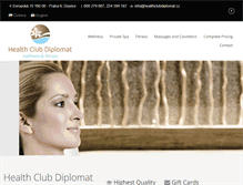 Tablet Screenshot of healthclubdiplomat.cz